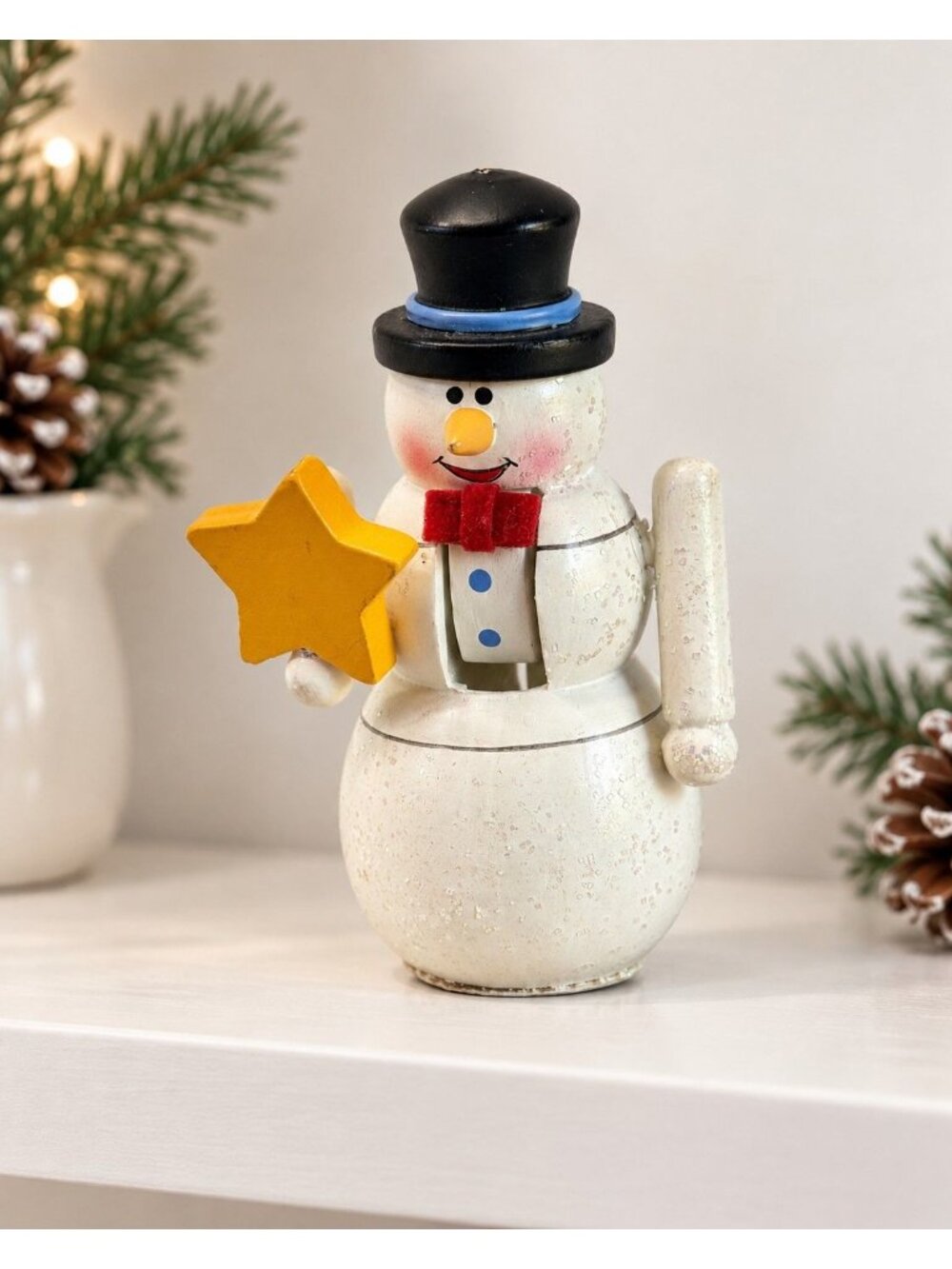 Vintage Midwest of Cannon Falls International Nutcracker Collection Snowman 3.25